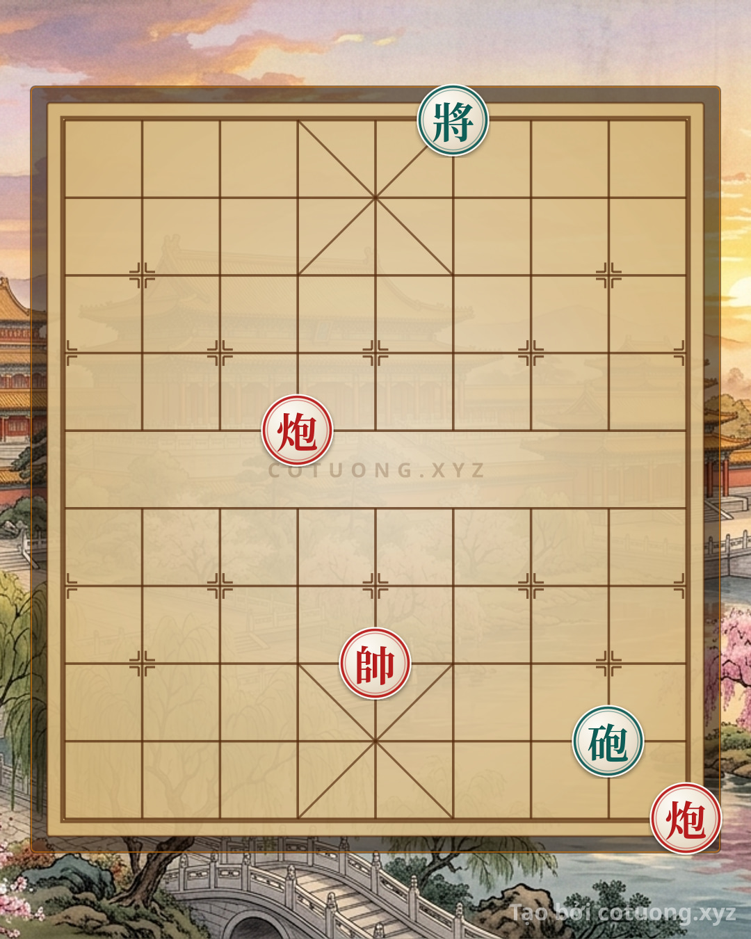 Challenge: Song pháo trùng điệp khóa cung - Can you solve it?