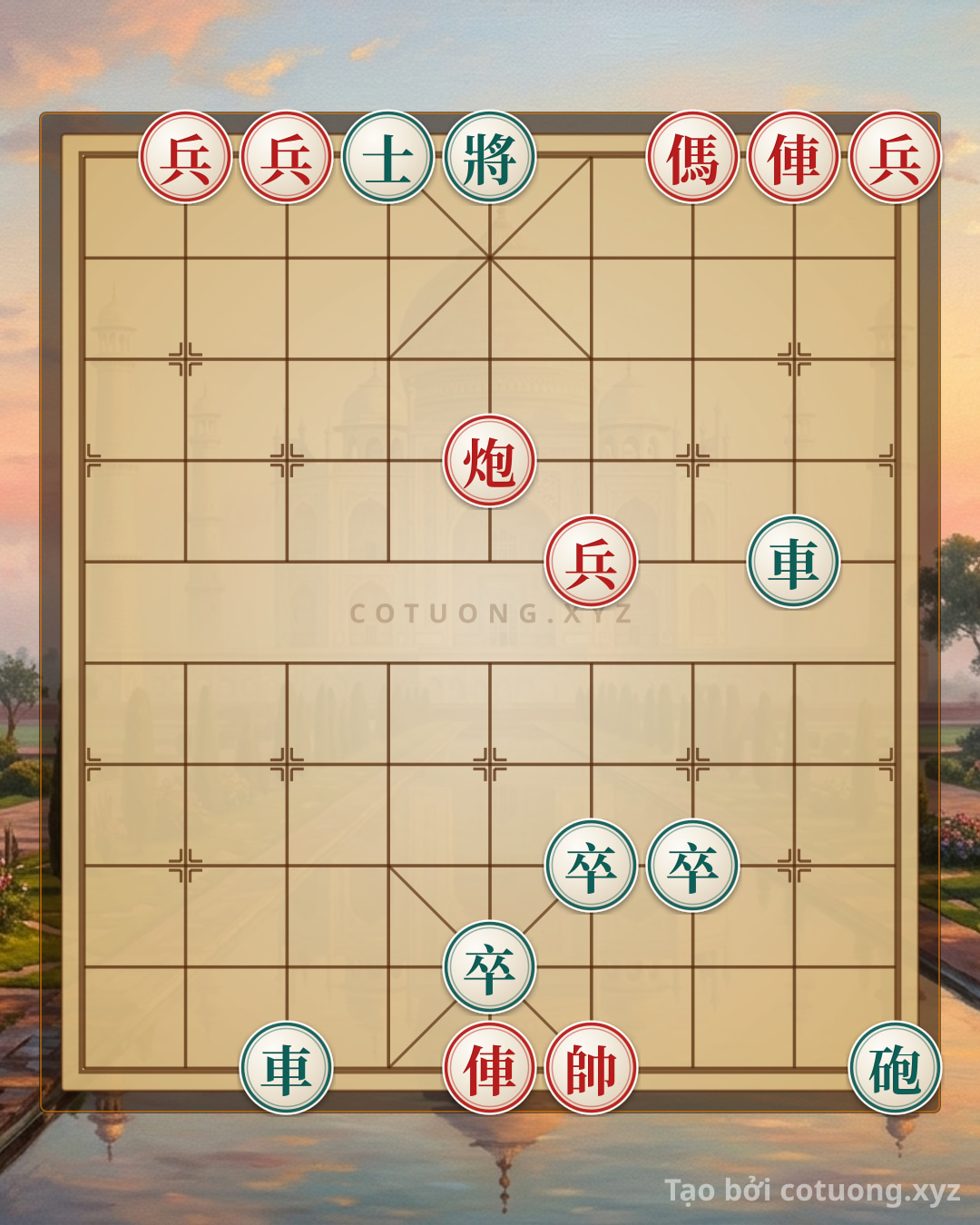 Challenge: Red General's Road 1: The Black Chariot's Retreat Strategy - Can you solve it?