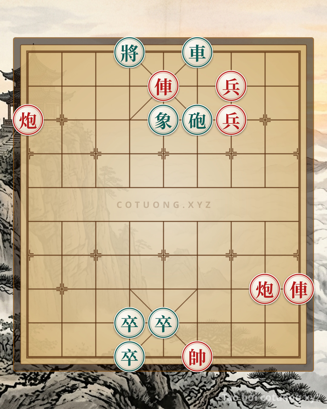 Challenge: Song xa pháo giáp công đoạt tướng - Can you solve it?