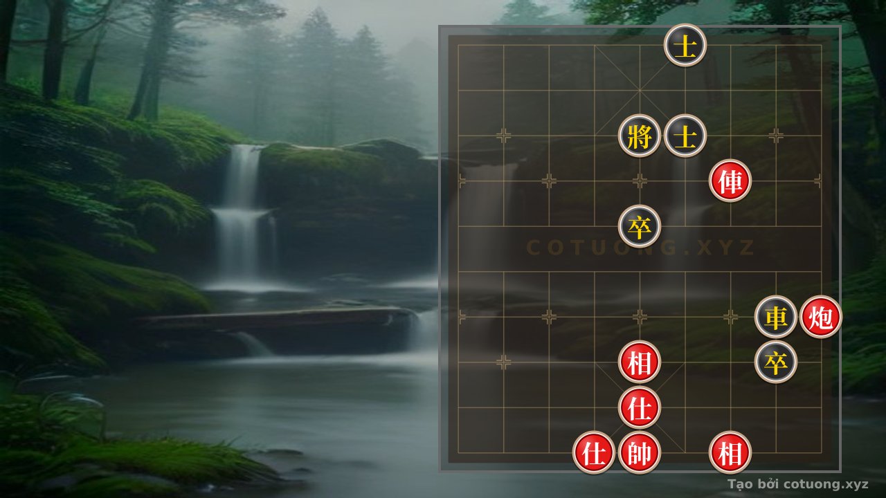 Thế cờ: Red Rook and Cannon vs. Two Advisors and Two Elephants: The God of Sorrow's Secret in 3 Moves — Cờ Tướng Online