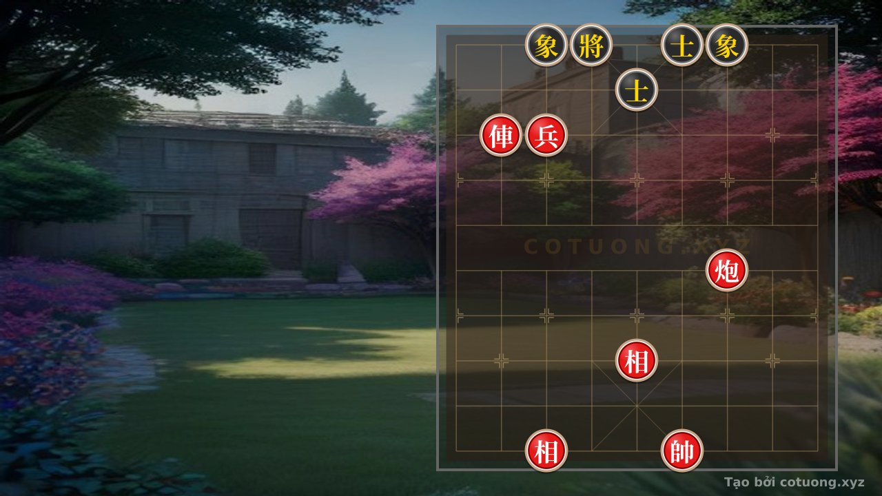 Thế cờ: Unbeatable Attack Tactics: Red Dominates Black in a Unique Xiangqi Formation — Cờ Tướng Online