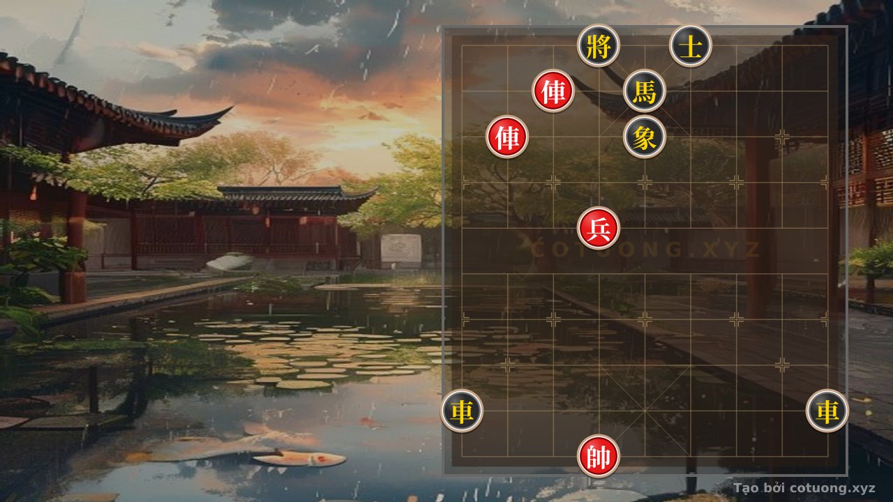 Thế cờ: Red Rook dominates File 7: The 'Direct Attack' Strategy Decides Victory or Defeat in a Level 1/10 Position — Cờ Tướng Online