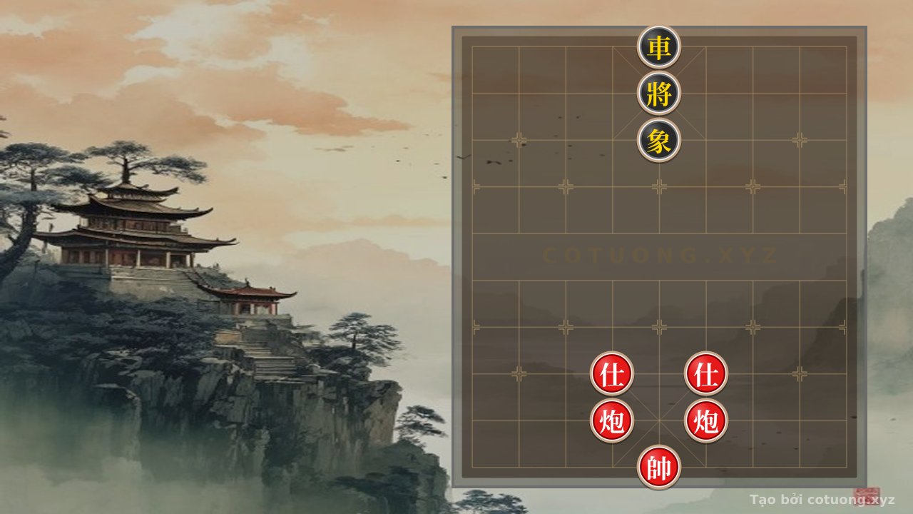 Thế cờ: The God Trap in the Endgame: 2 Cannons 2 Advisors Crush the Chariot and Elephant - The Unbreakable Killing Technique — Cờ Tướng Online