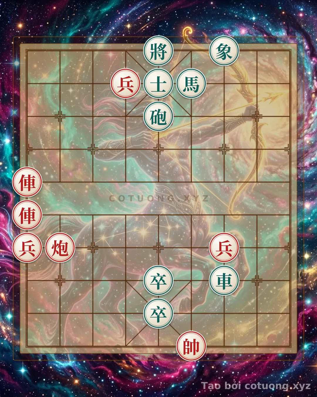 Thế cờ: Xiangqi: Strategy for Red's Elephant at 9/6 and 9/5 to Block Black's Elephant at 7/3 in the 'Empty Cannon' Formation - Red's Tactics — Cờ Tướng Online