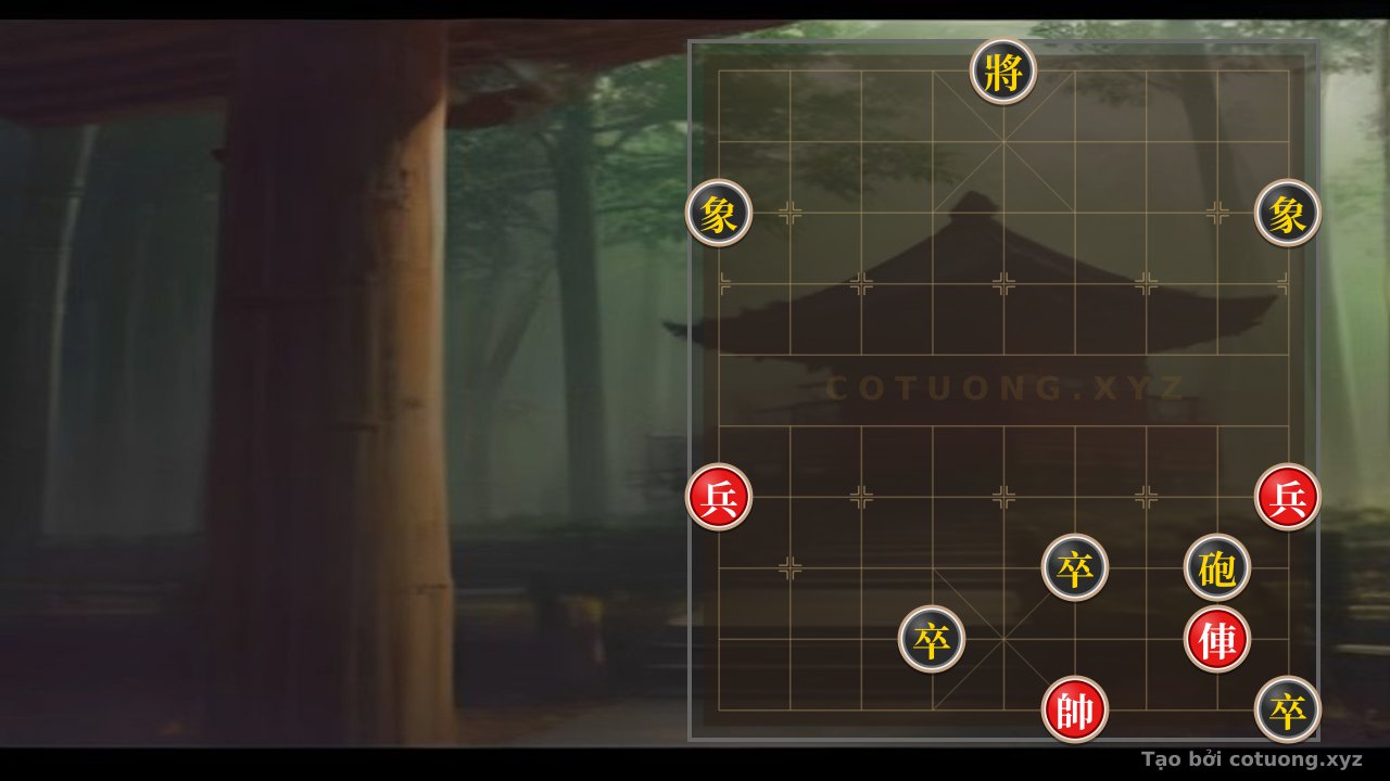 Thế cờ: Classic Endgame Trap: Red Chariot with Two Pawns vs. Black Cannon with Three Pawns and Two Bishops - When Simplicity is a Deadly Trap — Cờ Tướng Online