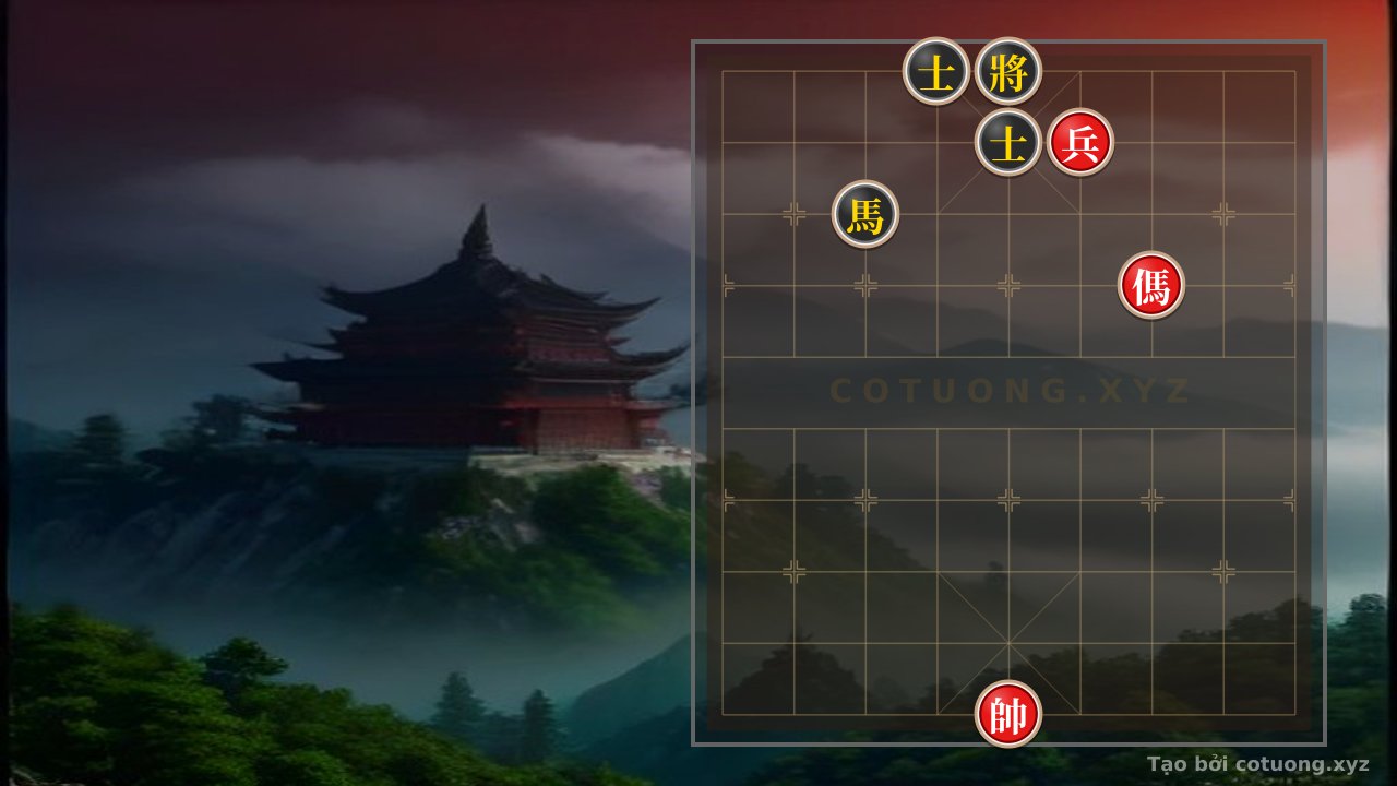Thế cờ: The Double Horse Surprise: The Mystery of the Red General's Chessboard — Cờ Tướng Online