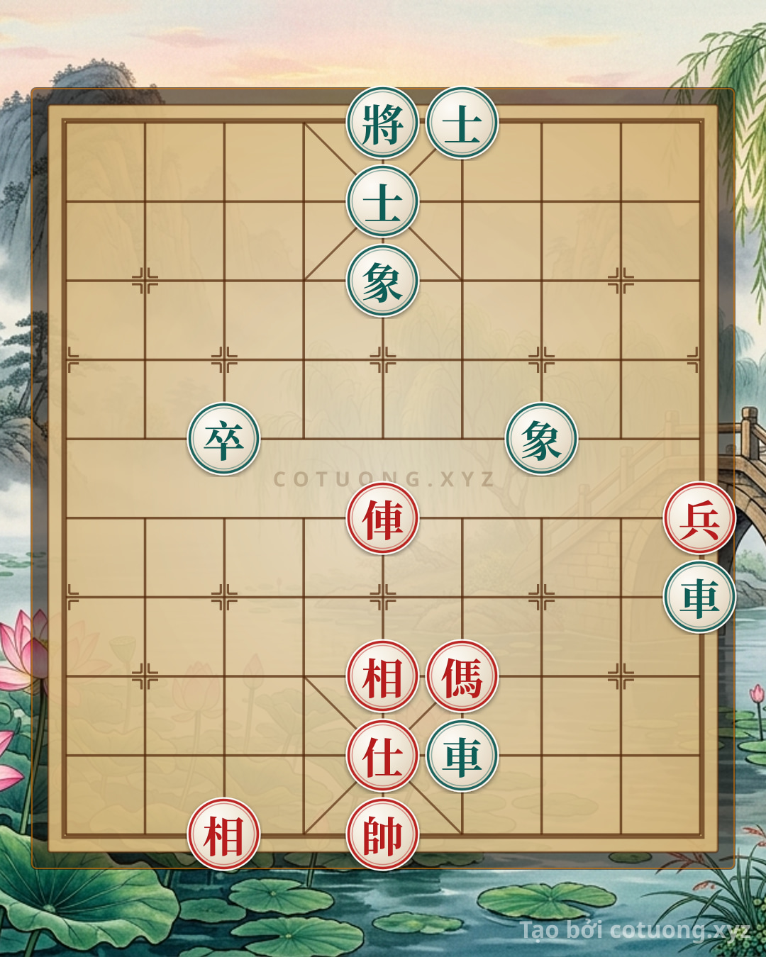 Challenge: Xiangqi Position Analysis: Red in Control, Black Awaiting Counterattack - Can you solve it?