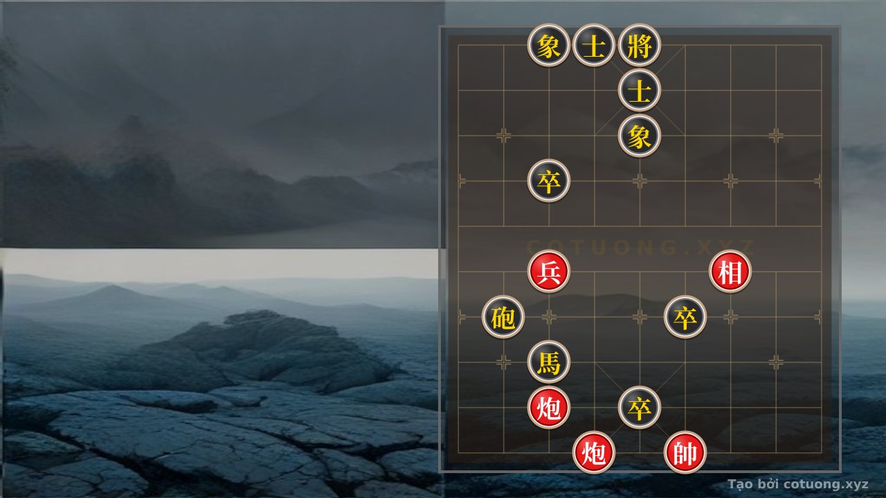 Thế cờ: Unique General Defense Formation: Two Horses Interlocking Before the Red Cannon - Tactical Counterattack to Defuse the Red Onslaught — Cờ Tướng Online