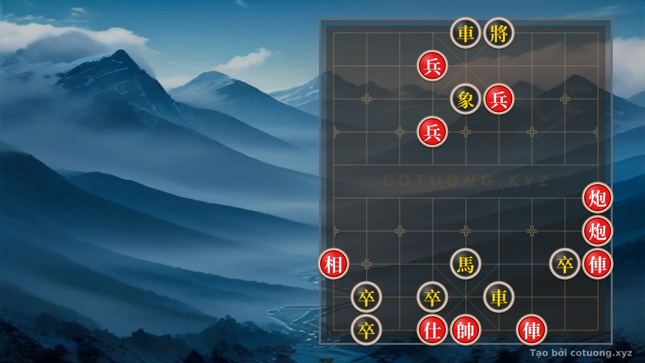 Thế cờ: Peak of the Endgame: 2Rooks 2Cannons 3Pawns Advisor Elephant vs 2Rooks Knight 4Pawns Elephant - Full AI Solution — Cờ Tướng Online