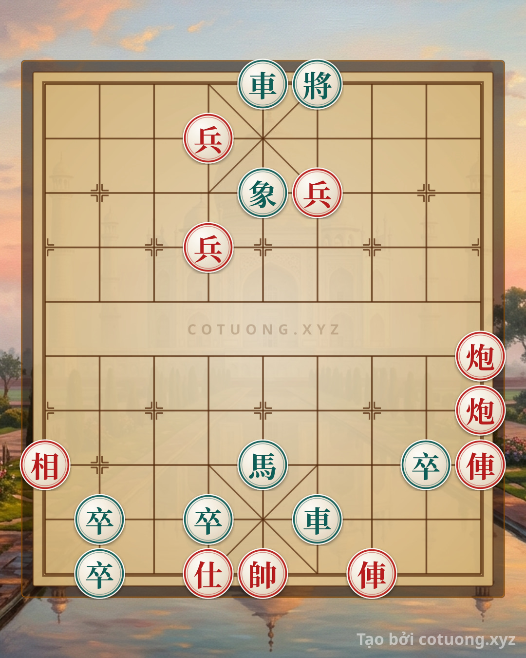 Challenge: Peak of the Endgame: 2Rooks 2Cannons 3Pawns Advisor Elephant vs 2Rooks Knight 4Pawns Elephant - Full AI Solution - Can you solve it?
