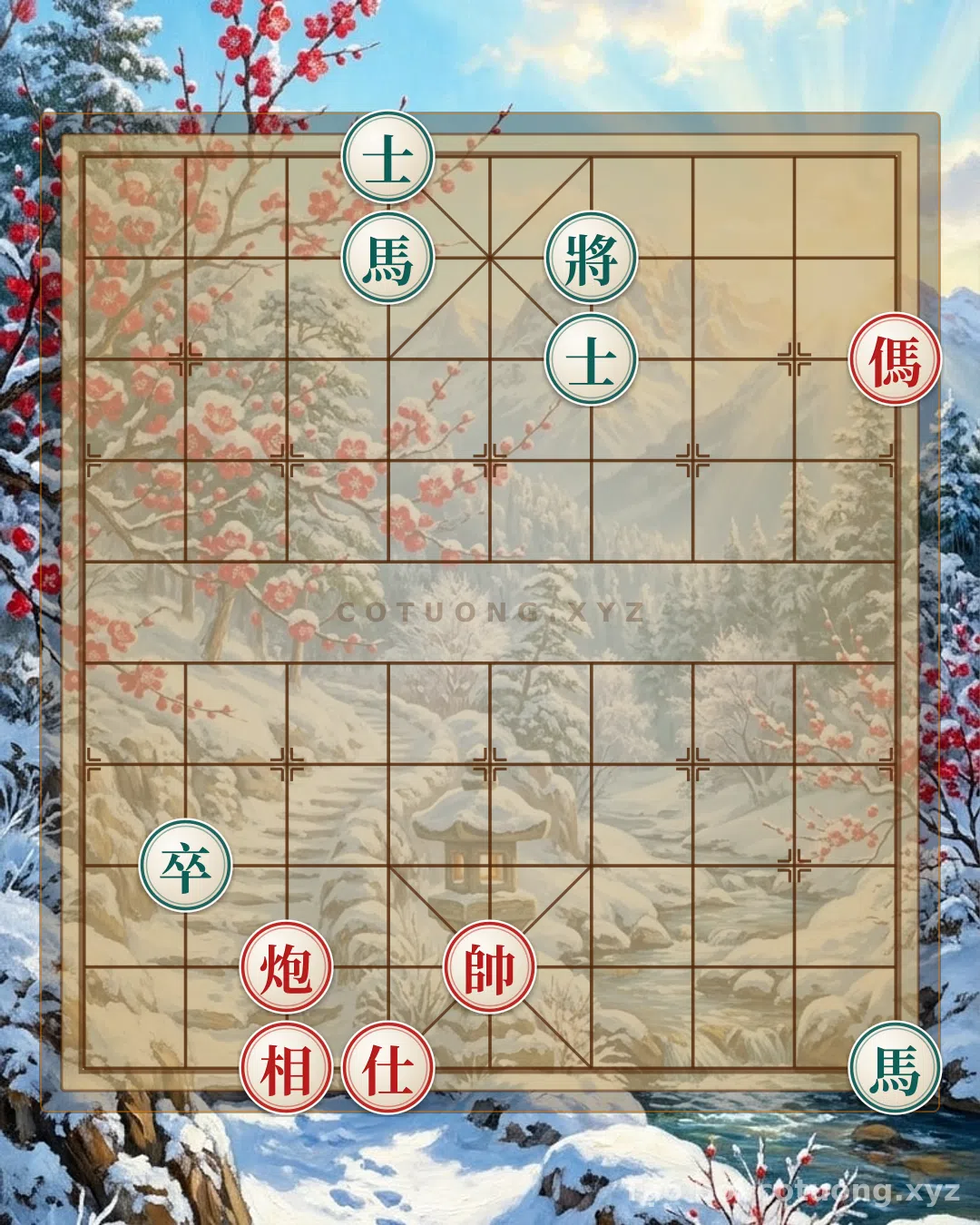 Challenge: Xiangqi: The Double Horse Interlocking Strategy - Classic Like the Battle of Bach Dang - Can you solve it?