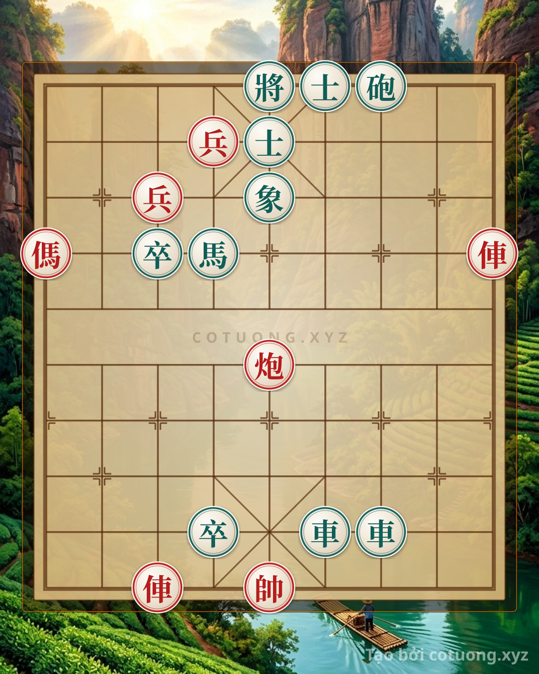 Thử Thách: Phân tích thế trận cờ tướng: Đỏ vs Đen - Cách đọc tình huống bàn cờ hiệu quả - Bạn có thể giải được?