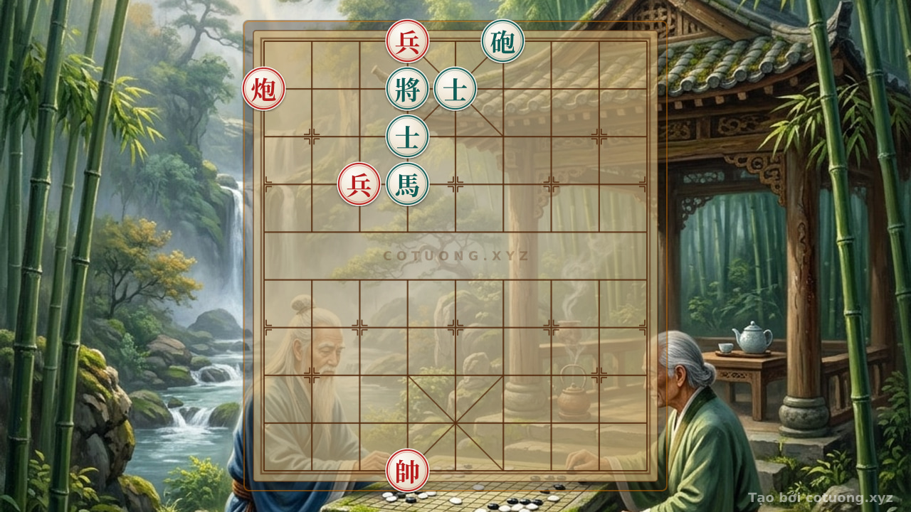 Thế cờ: Red Cannon Aggressive Attack: The Mad King's Chess — Cờ Tướng Online