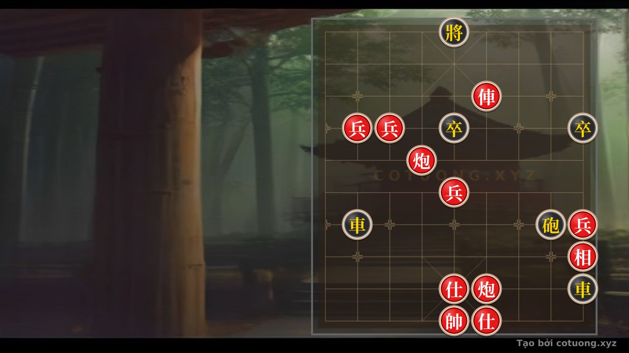 Thế cờ: Xiangqi: Battle of the Celestial Firefield - The Red Chariot vs. Black Cannon — Cờ Tướng Online