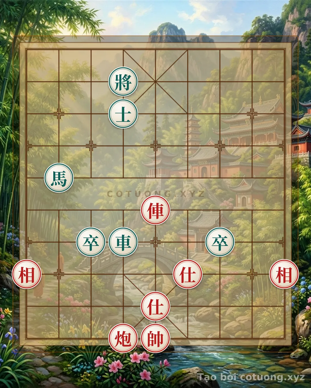 Thế cờ: Xiangqi Mastery: Red Rook on 5th Rank and Psychological Counterattack Tactics — Cờ Tướng Online