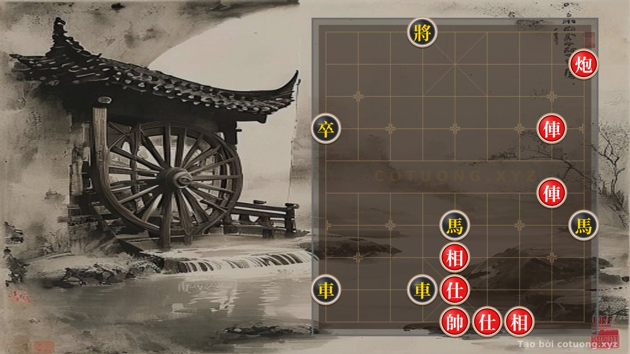 Thế cờ: Xiangqi Position 'Horse's Gallop' - Black's Strong Defensive Tactics — Cờ Tướng Online