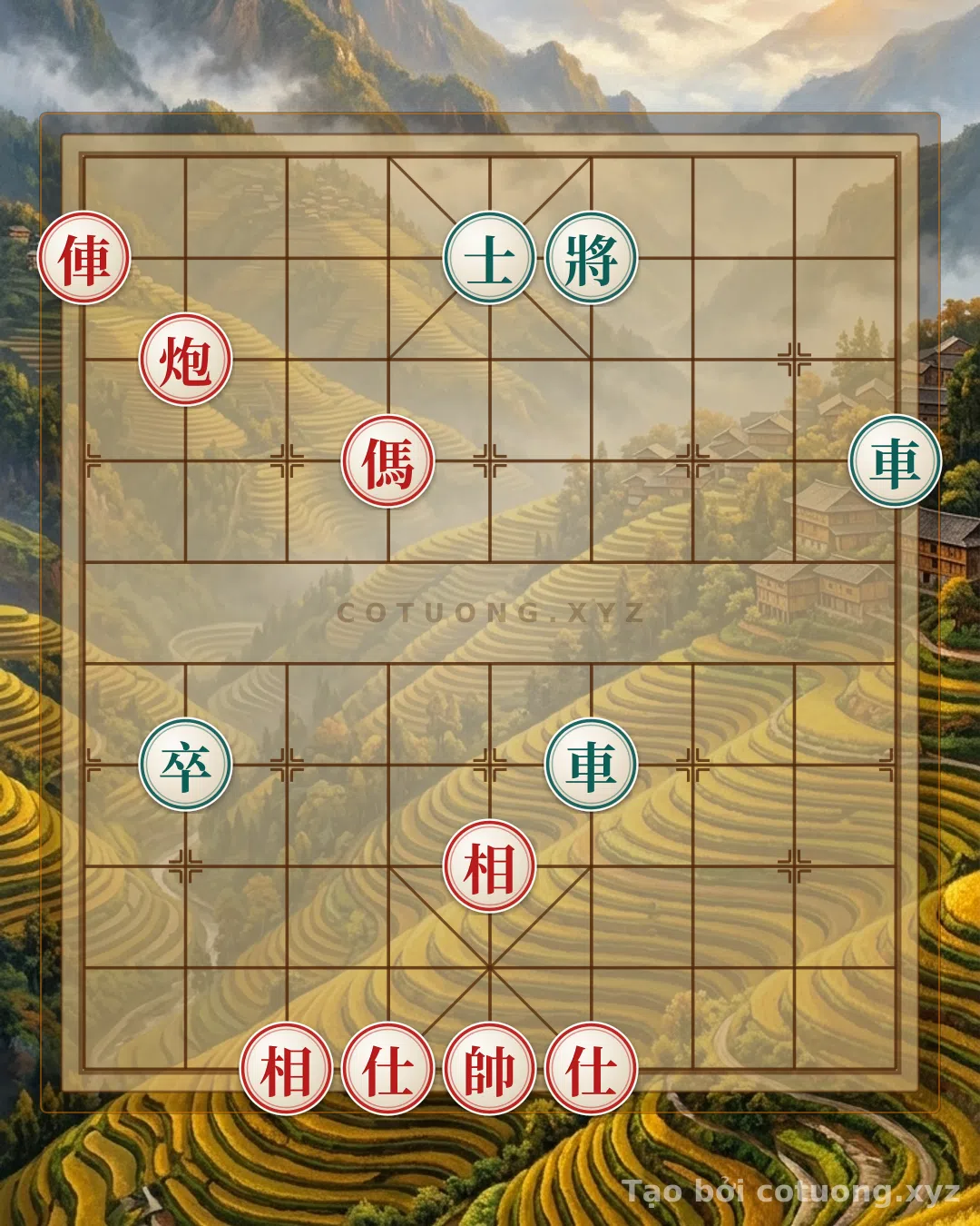 Thế cờ: The 'Red Chariot on File 9' Trap in Black's Position: A Hidden Threat Behind an Ordinary Move — Cờ Tướng Online