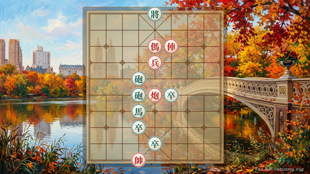 Thế cờ: Xiangqi: The Art of Crushing the Red Chariot in Double Horse Legged Formation — Cờ Tướng Online