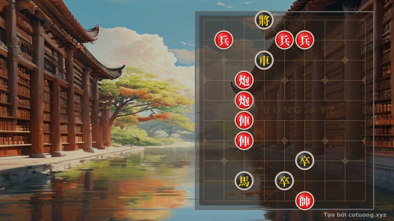 Thế cờ: Song xa pháo giáp công đoạt tướng — Cờ Tướng Online