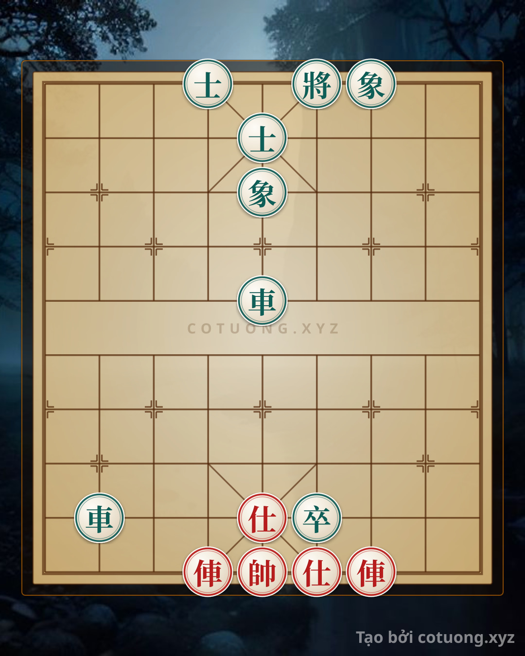 Challenge: Xiangqi: Red Attacks 'Xich Bich' Formation - Black Rook 2 Retreats, Red Rook 6 Advances - Can you solve it?