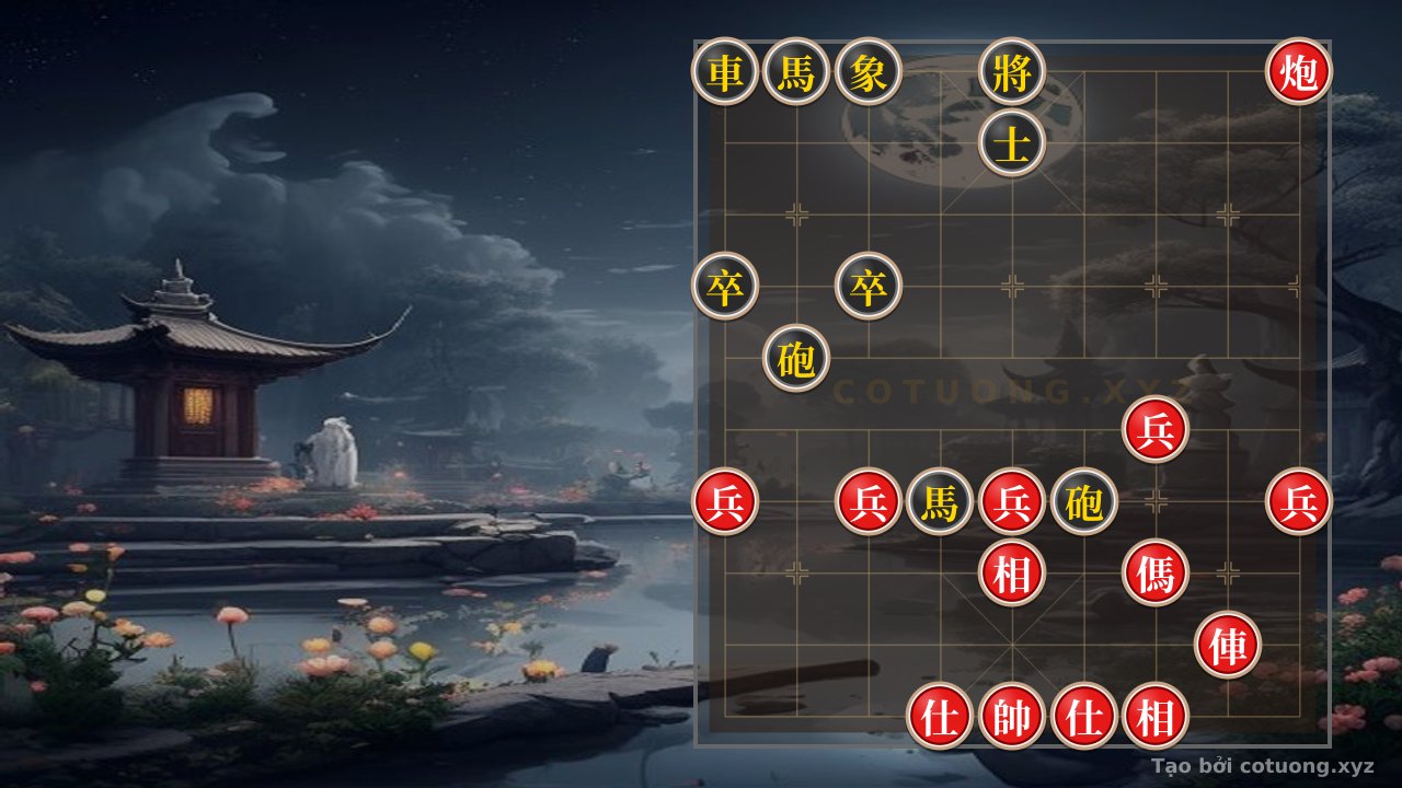 Thế cờ: Xiangqi: Red's Opening Strategy - Shatter the Black Formation in One Move — Cờ Tướng Online