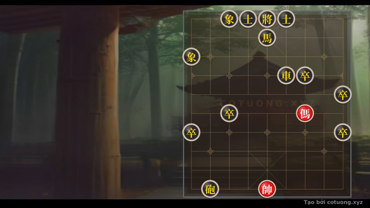 Thế cờ: Red General's Victory: A Deadly Strategy with Double Horse Exchange — Cờ Tướng Online