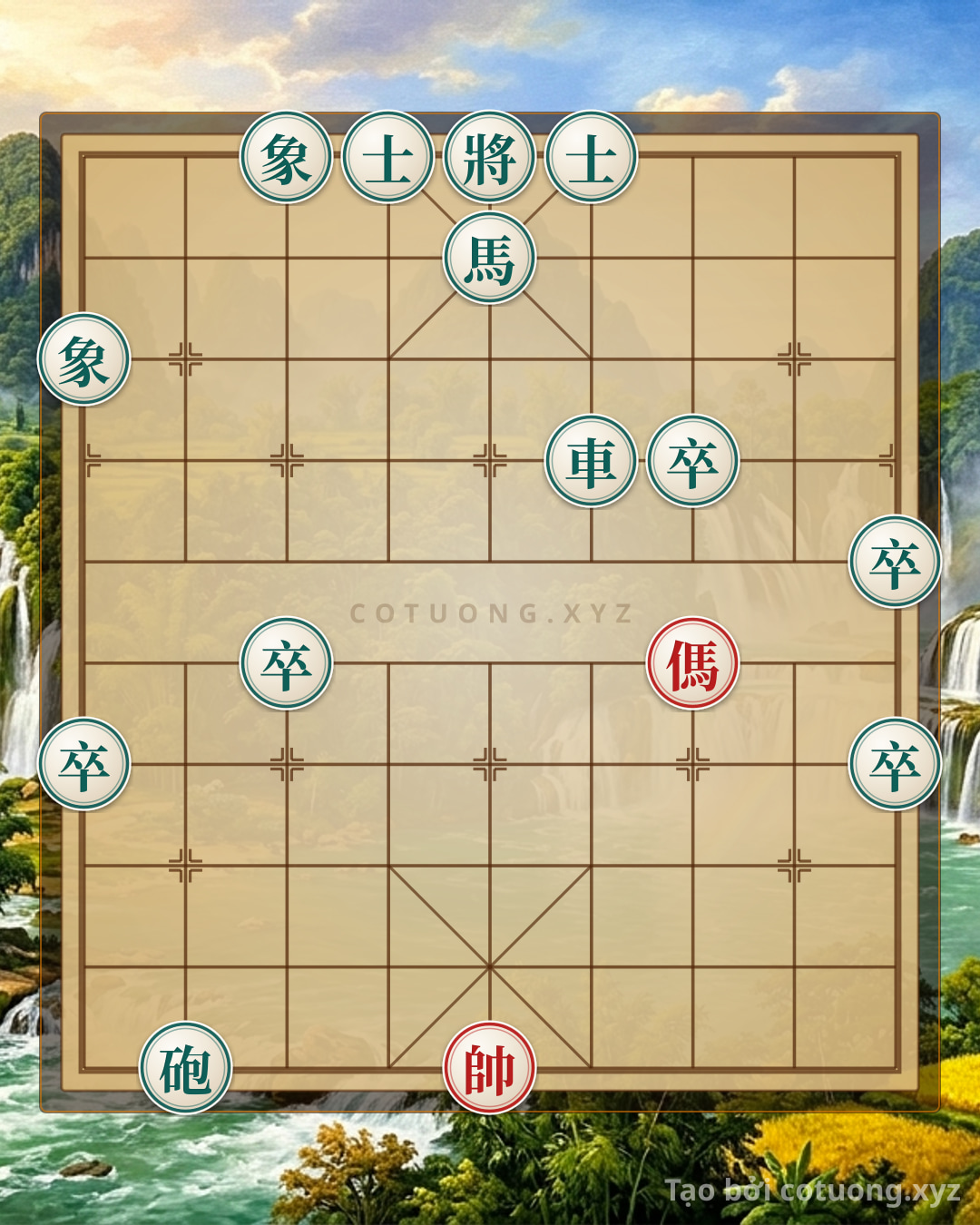 Challenge: Red General's Victory: A Deadly Strategy with Double Horse Exchange - Can you solve it?
