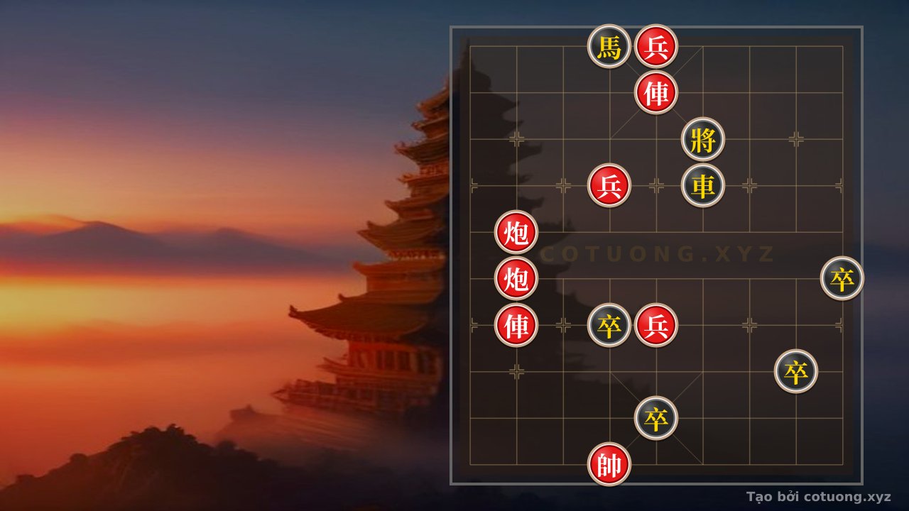 Thế cờ: Xiangqi Tactics: Analysis of Level 1/10 'Chariot Thrust' Formation - Tips to Defeat Computer — Cờ Tướng Online