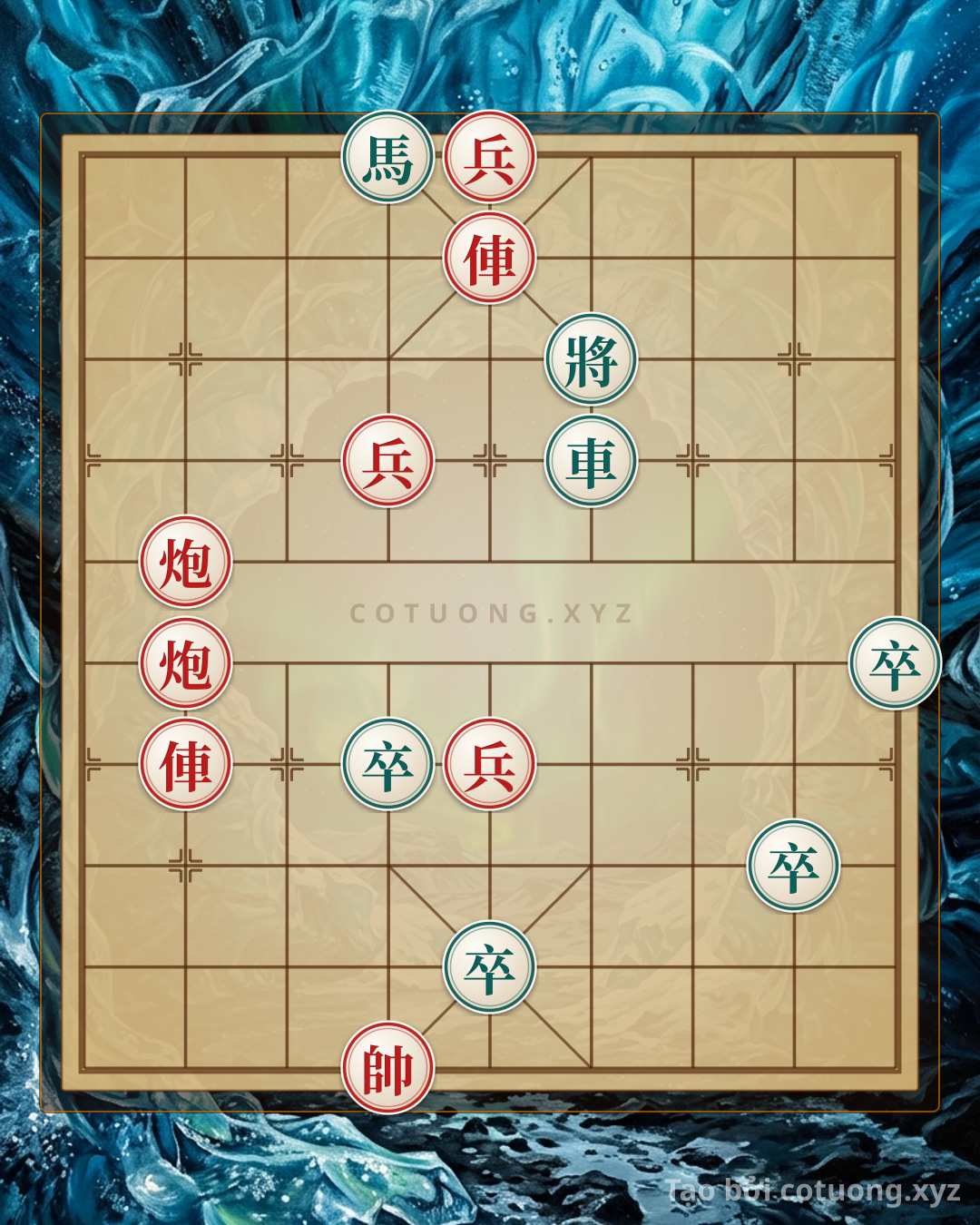 Challenge: Xiangqi Tactics: Analysis of Level 1/10 'Chariot Thrust' Formation - Tips to Defeat Computer - Can you solve it?