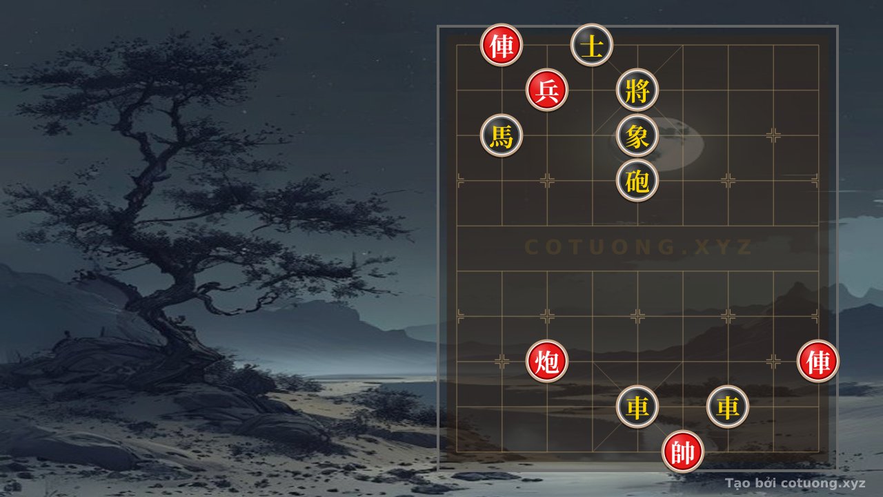 Thế cờ: Xiangqi: The Clash of the Brave - Red Chariot vs. Black Advisor — Cờ Tướng Online