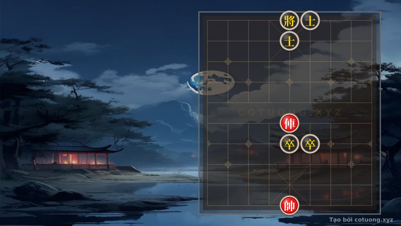 Thế cờ: The Red Chariot's Lone Stand: Tactics When the Black General is Blockaded — Cờ Tướng Online
