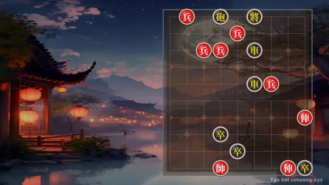Thế cờ: Red's Checkmate Against Black's Cannon: The Brutal Sacrifice Strategy — Cờ Tướng Online