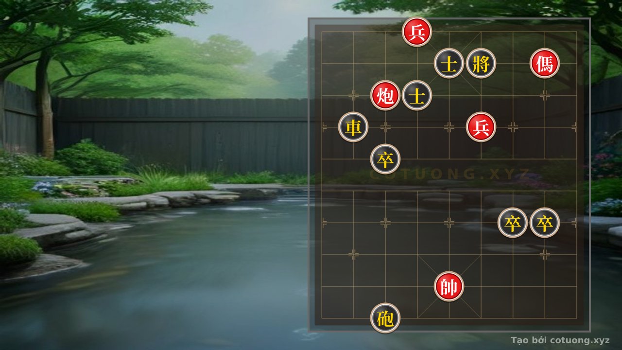 Thế cờ: Pure Moves: The Red General's 'Killing Move' Played Like a Living Painting — Cờ Tướng Online