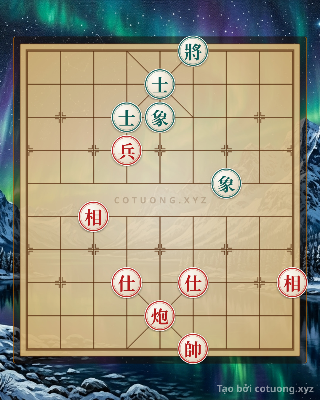 Thế cờ: Xiangqi Position 'Divine Fire Cannon': 