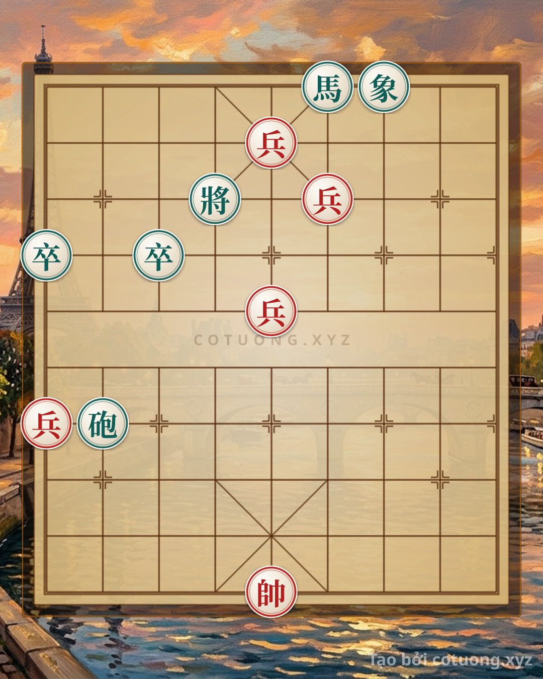 Challenge: Red Pawn Retreats to File 4, Black's Strong Defense - Elegant Position 7/10 - Can you solve it?