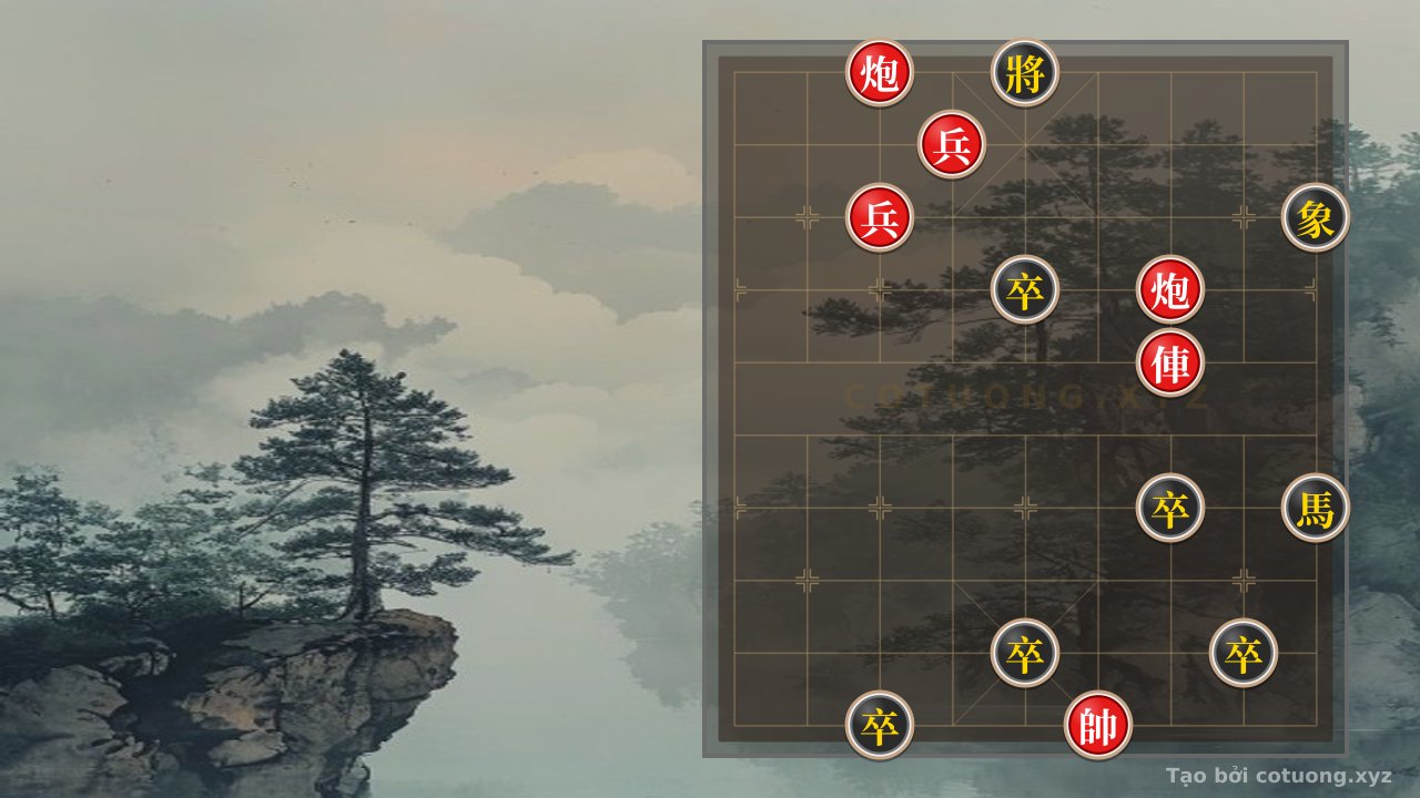 Thế cờ: Chess Tactics: Red Cannon on 7th Rank - Super Difficult Xiangqi Position — Cờ Tướng Online