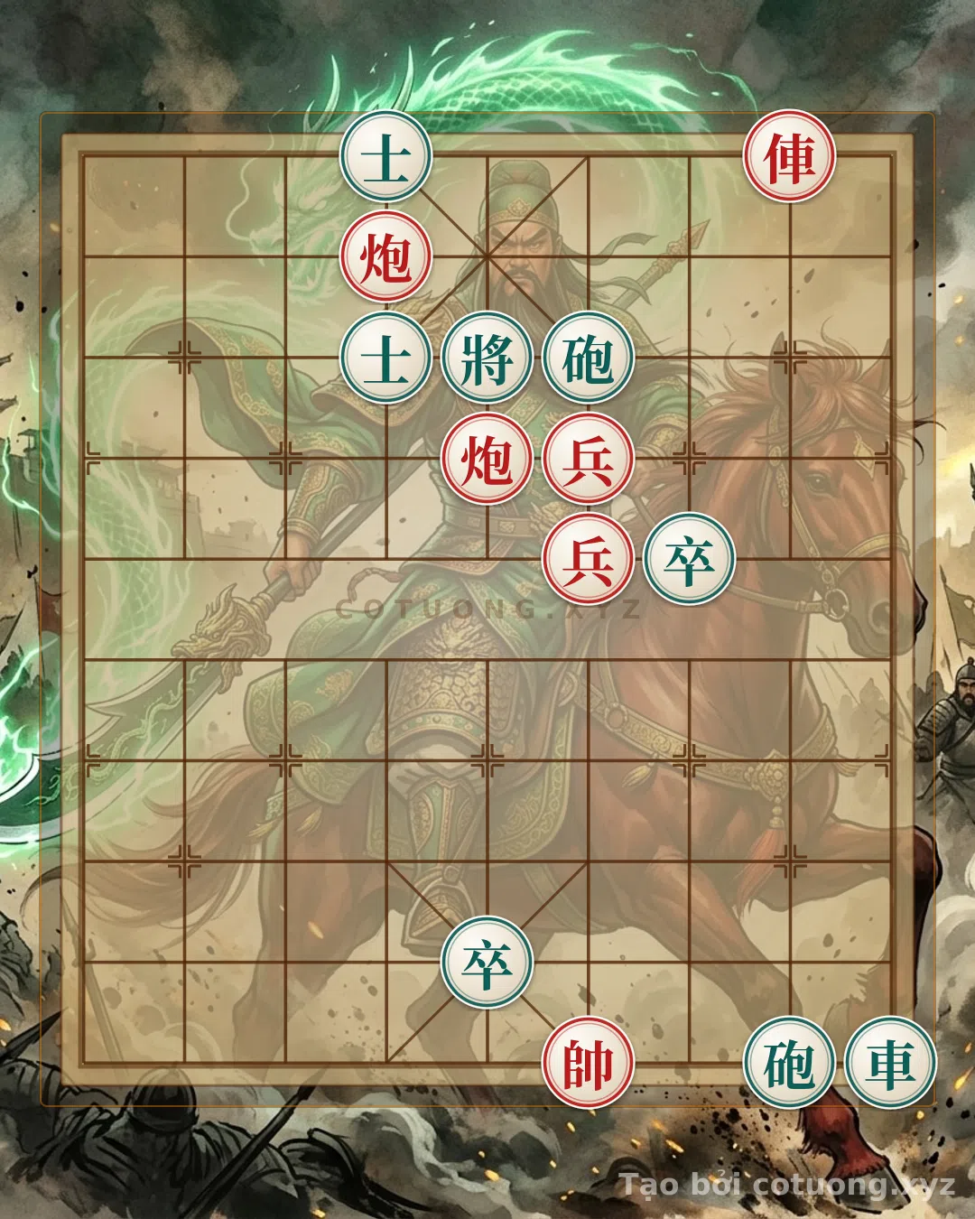 Thế cờ: Red Cannon's First Move: Opening Strategy to Win from L6R9 in Xiangqi — Cờ Tướng Online