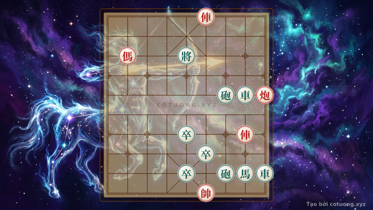 Thế cờ: Red and Black Xiangqi: 