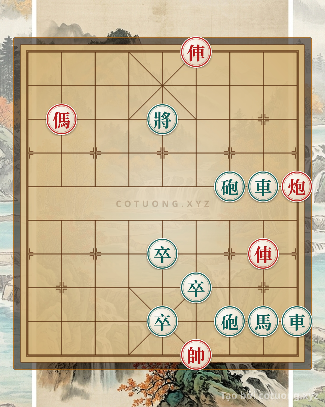 Challenge: Red and Black Xiangqi: 