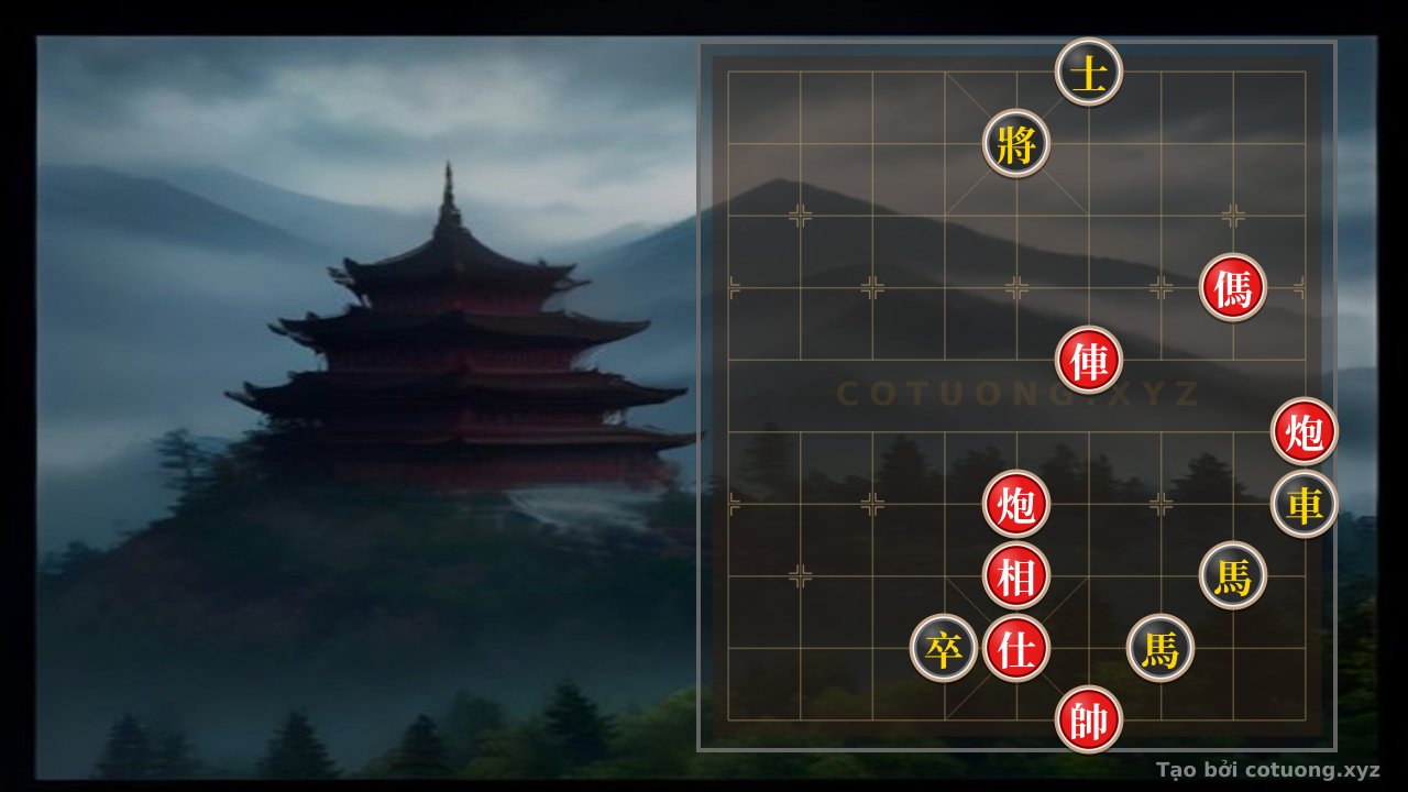 Thế cờ: Classic Xiangqi: The Xich Bi Battle on the Chessboard - When the Red Chariot Sacrifices to Deceive the Black General — Cờ Tướng Online