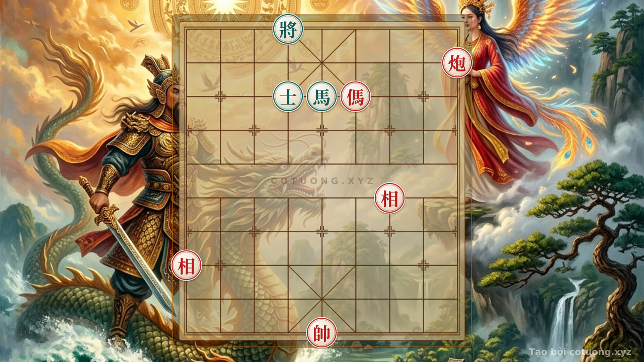 Thế cờ: Red Cannon Empty Fort: The Psychological Strategy of the Red Player — Cờ Tướng Online