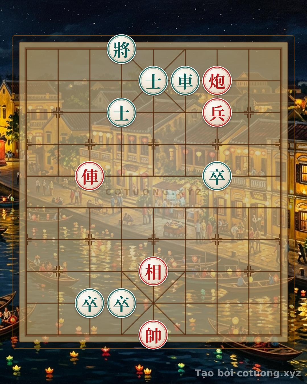 Thế cờ: Xiangqi Tactics: Red Cannon Offense, Black Chariot Defense - Bạch Đằng Strategy — Cờ Tướng Online