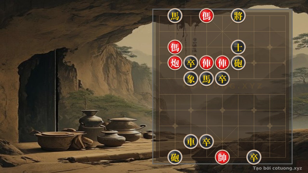 Thế cờ: Xiangqi: The Strategy of Red Double Horses and Black Cannon - Tips for Beginners — Cờ Tướng Online
