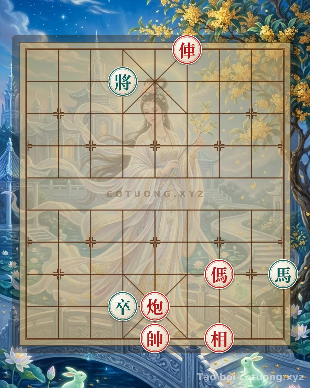 Thế cờ: Xiangqi Position: Red Rook on 4th File, 10th Rank - Patience and Turning Point Tactics — Cờ Tướng Online