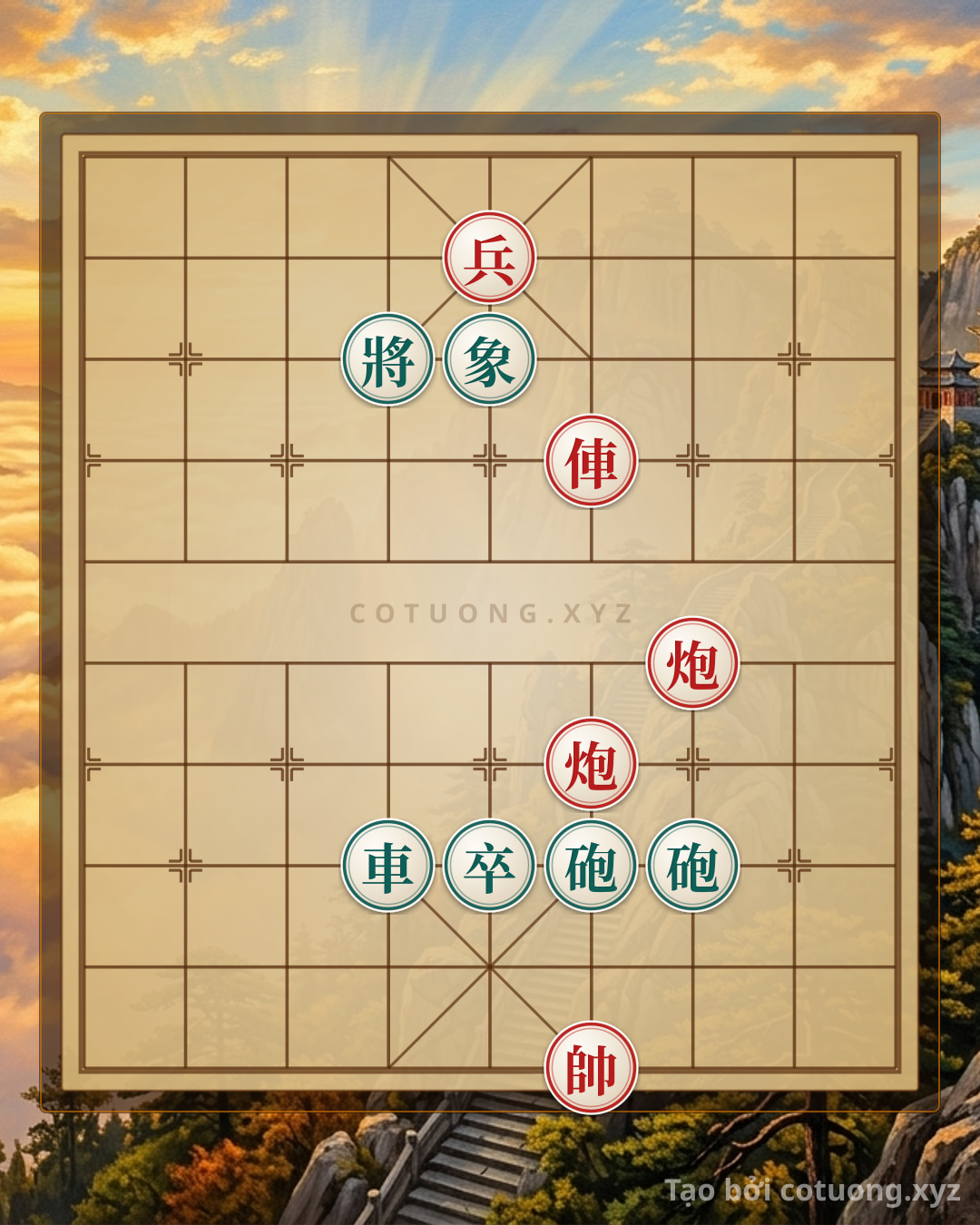 Challenge: The 'Red Cannon Empty Chariot' Formation - Winning Strategy in 5 Moves - Can you solve it?