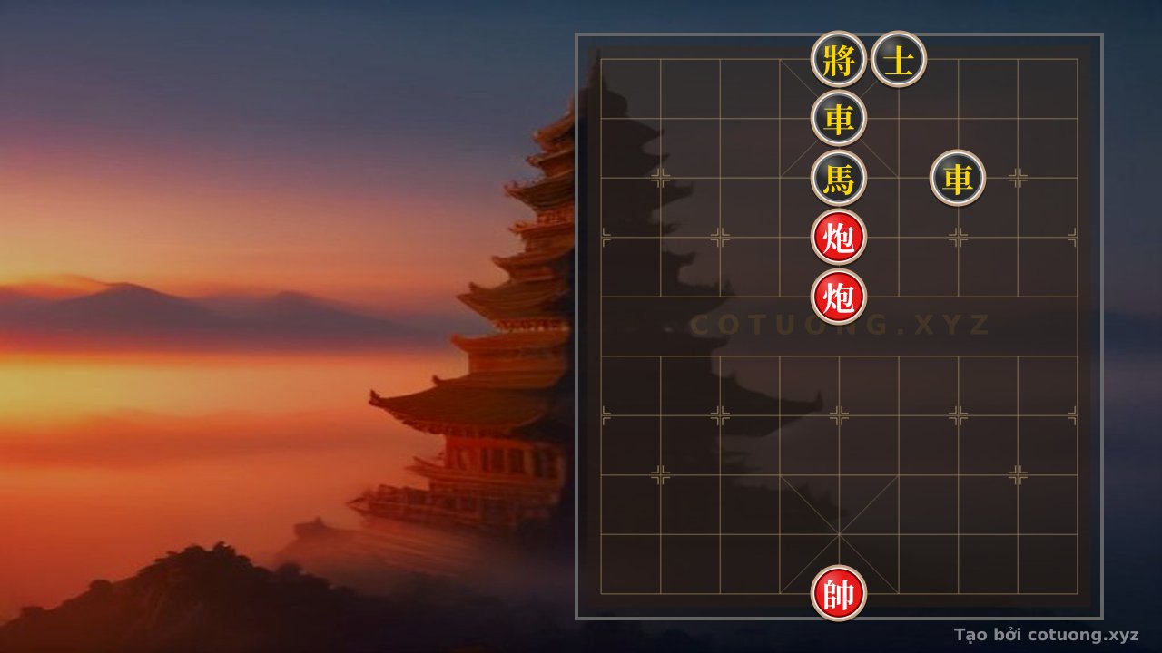 Thế cờ: The Cruel Trap on the Chessboard: Red Must Avoid This 'Empty Cannon' Snare! — Cờ Tướng Online