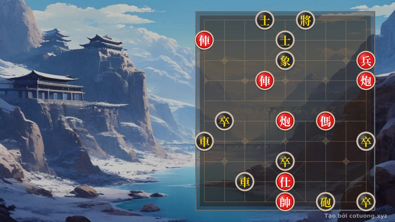 Thế cờ: Xiangqi: Defense Strategy Against the Red Chariot's Threat — Cờ Tướng Online