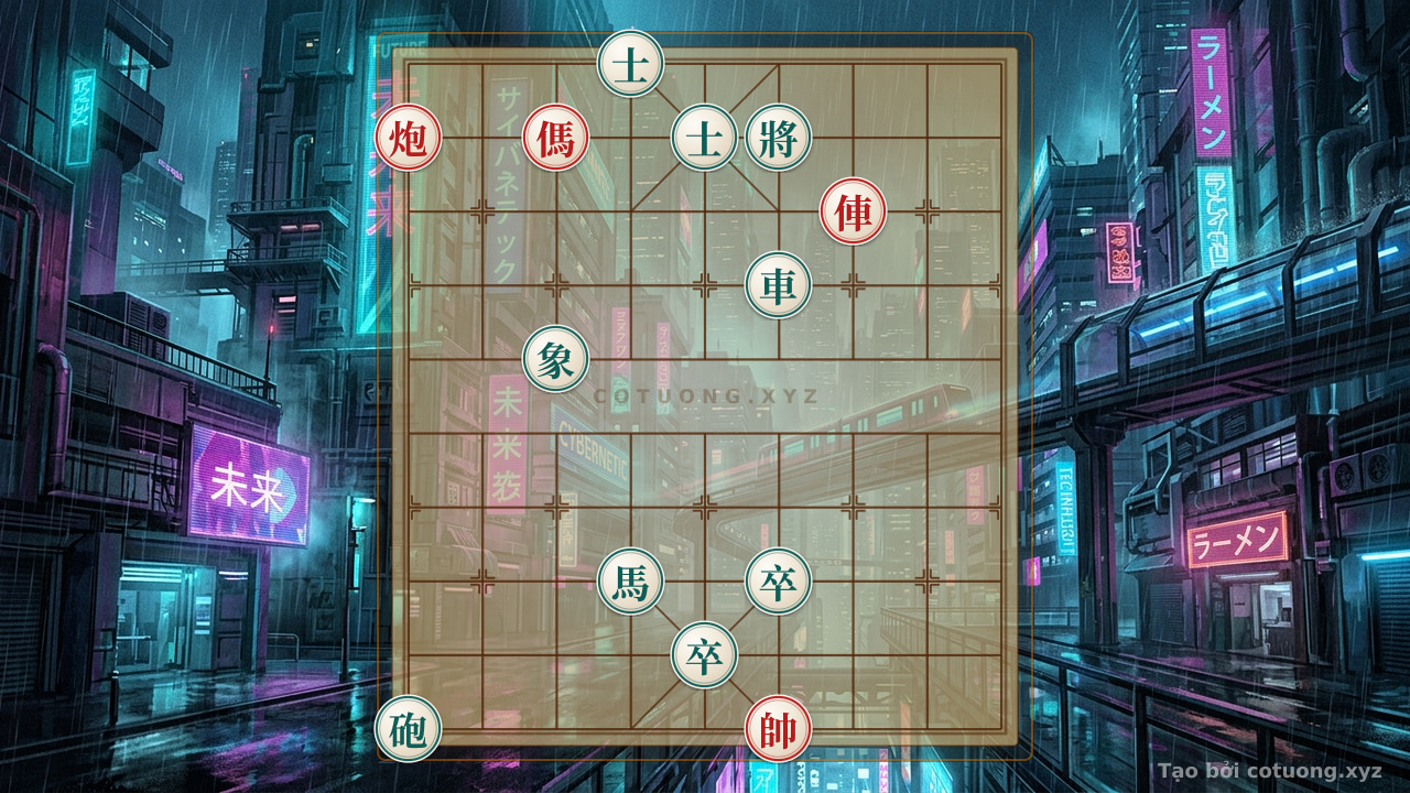 Thế cờ: Decoding Xiangqi Tactics: Red Cannon's Bold Attack, Black Chariot's Strong Defense - Legendary Counterattack Strategy — Cờ Tướng Online