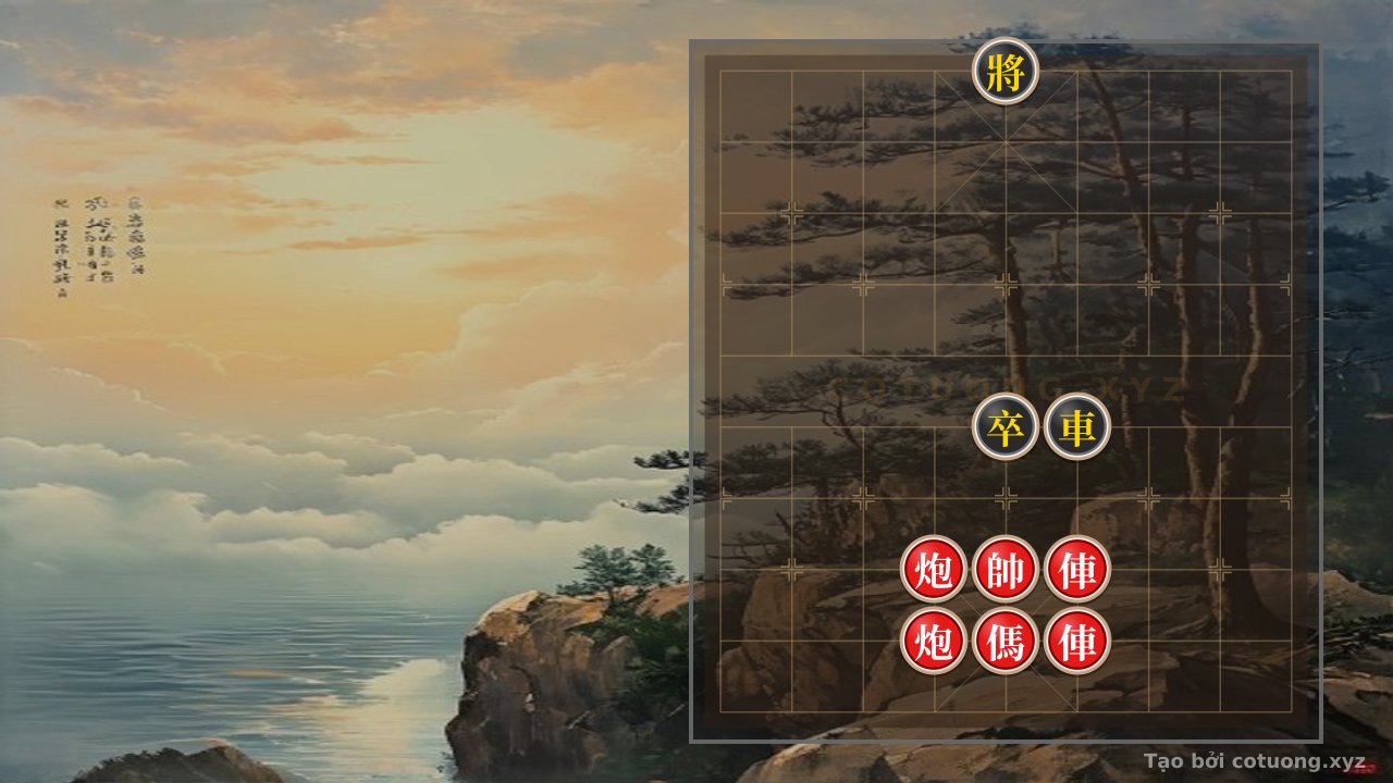 Thế cờ: Super Difficult Xiangqi: Breaking the Black's Strategy with a Straight Rook Move to 5 — Cờ Tướng Online