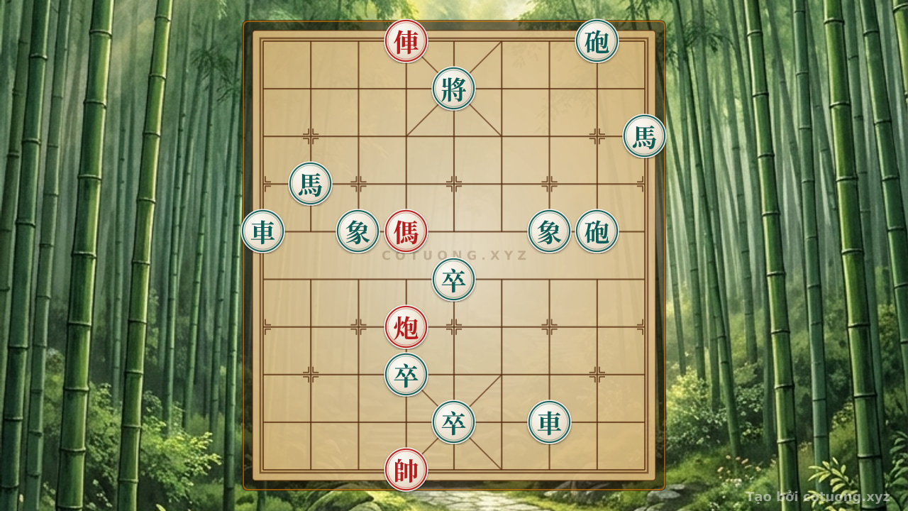 Thế cờ: Xiangqi (Chinese Chess) Strategy: Red Rook-Cannon-Horse vs. Black 2Rooks-2Cannons-2Horses-3Pawns-2Elephants - Winning Tactics — Cờ Tướng Online